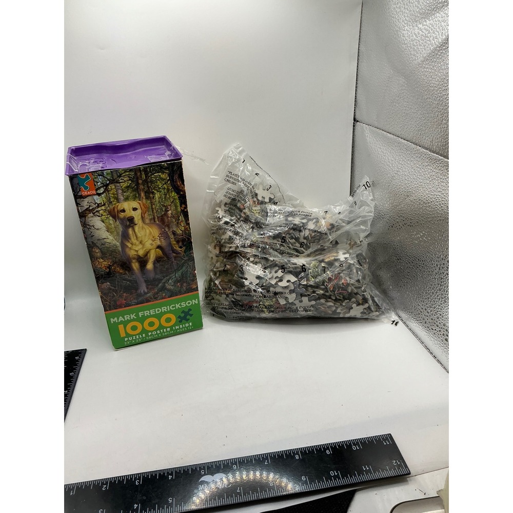 Ceaco Mark Fredrickson Yellow Lab Dog 1000 Piece Jigsaw Puzzle
